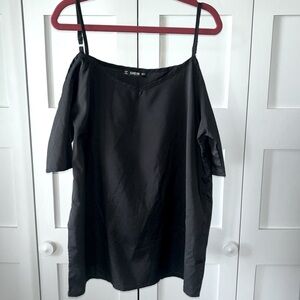 SHEIN black size small top with shoulder cut out.